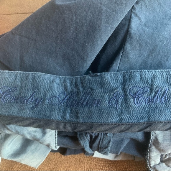 NWT Men’s Italian CROSBY HALLEN & COBB Cotton Pants Flat Front Long Inseam 34x35 - Picture 12 of 13